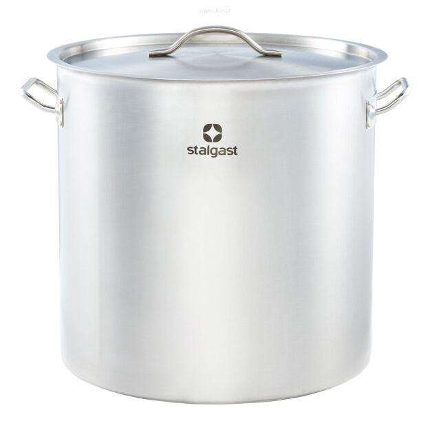 Garnek wysoki z pokrywką, stalowy, O 450 mm, V 71.6 l 011455