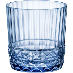 Szklanka niska, sapphire blue, America' 20 s, V 370 ml 400422