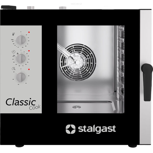 Piec konwekcyjno-parowy, STALGAST ClassicCook, manualny, gazowy, 7xGN1/1, P 14 kW 9100046