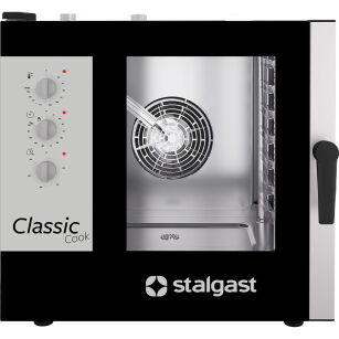 Piec konwekcyjno-parowy, STALGAST ClassicCook, manualny, gazowy, 7xGN1/1, P 14 kW 9100046