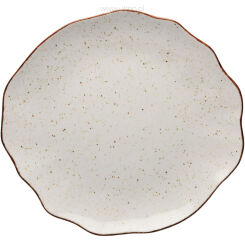 Talerz płytki, kolor beżowy, Stone Age, O 330 mm 390059