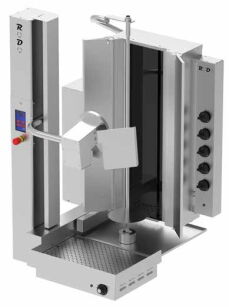 Kebab automatyczny elektryczny | gyros automatyczny | wsad 100 kg | 5 palników | RODO5E RODO5E