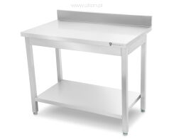 Stół przyścienny z półką | 800x600x850 mm | skręcany RQMSP6080P