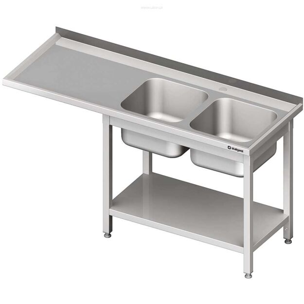 Stół ze zlewem 2-kom.(P) i miejscem na lodówkę lub zmywarkę 2300x600x900 mm 981036230