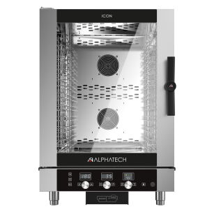 Piec konwekcyjno-parowy gazowy ICGT101E | 10x GN 1/1 | 10x 600x400 | Alphatech by Lainox  | sterowanie elektroniczne ICGT101E