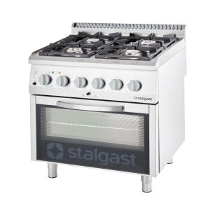 Kuchnia gazowa z piekarnikiem elektrycznym, termoobieg, 800x700, 20.5+7.0 kW, G30/37 mbar 9715130