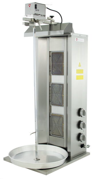 Gyros | opiekacz gazowy do kebaba | 3 palniki | wsad do 40kg | RQ43033 | Linia Budget RQ43033
