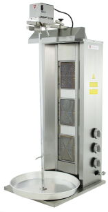 Gyros | opiekacz gazowy do kebaba | 3 palniki | wsad do 40kg | RQ43033 | Linia Budget RQ43033