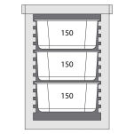Pojemnik termoizolacyjny, czarny, 12 x GN 1/1 20 mm 055106 - 3