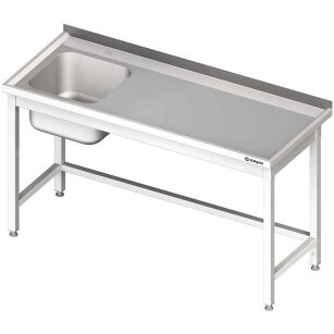 Stół ze zlewem 1-kom.(L),bez półki 1700x700x850 mm 980677170
