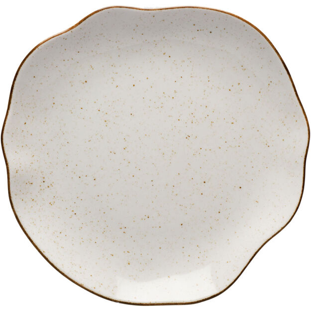 Talerz płytki, kolor beżowy, Stone Age, O 280 mm 390063