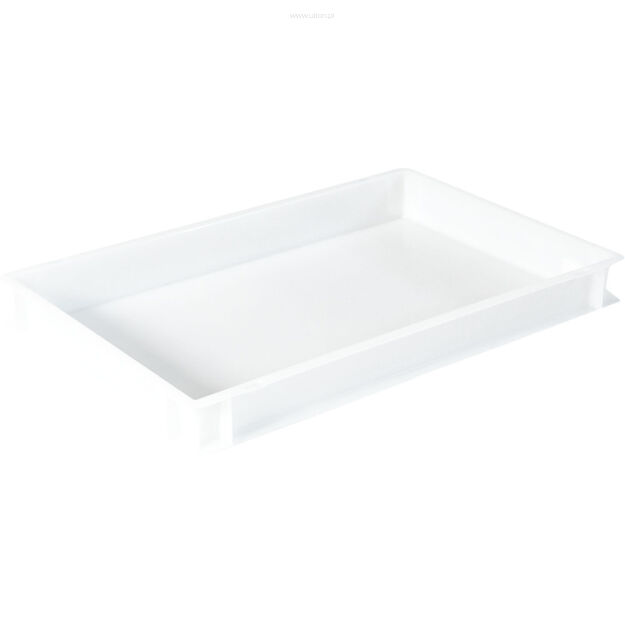 Pojemnik na ciasto do pizzy, polietylen, 600x400x100 mm 563410