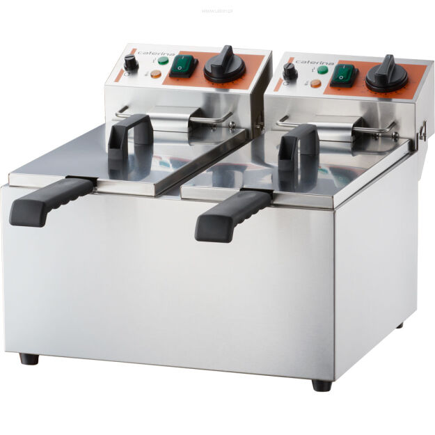 Frytownica elektryczna, 2-komorowa, Caterina, V 2x5 l, P 4 kW 746068