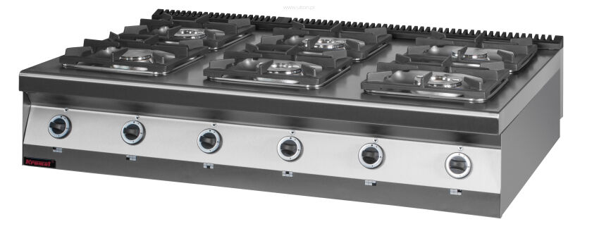 Kuchnia gazowa 6 palnikowa KROMET 900.KG-6