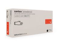 Rękawice lateksowe santex® powdered - pudrowane rozmiar M - 4