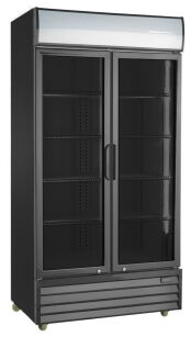 Szafa chłodnicza przeszklona RQ1100H-BLACK | 1000l (SD1001H) RQ1100H-BLACK
