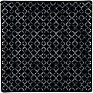 Talerz płytki, kolor czarny, Marrakesz, 255x255 mm 390132