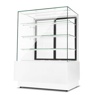 Witryna cukiernicza chłodnicza Dolce Visione Basic 900 BIANCO | 900x690x1300 mm | białe wnętrze DOLCE VISIONE 900 W1 BIANCO