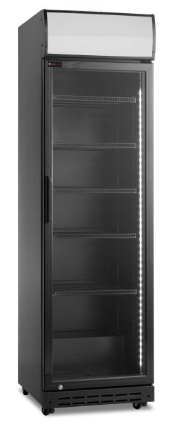 Szafa chłodnicza przeszklona SD420BE | 386 l | czarna (RQ419-BLACK) SD420BE