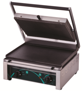 Grill elektryczny kontaktowy panini RN101-B | dolna płyta gładka RN101-B