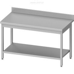 Stół przyścienny z półką 600x600x850 mm skręcany 950046060