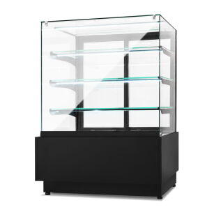 Witryna cukiernicza chłodnicza Dolce Visione Premium 900 | podświetlany cokół | 900x690x1300 mm DOLCE VISIONE 900 W5