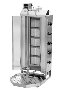 Gyros | opiekacz gazowy do kebaba | 5 palników | wsad 80kg KLG222 KLG222