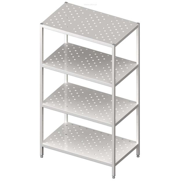 Regał magazynowy,półki perforowane 900x600x1800 spawany 981866090S