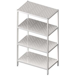 Regał magazynowy,półki perforowane 900x600x1800 spawany 981866090S