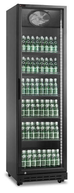 Szafa chłodnicza przeszklona RQ429-BLACK | 394l | czarna (SD429) RQ429-BLACK