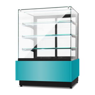 Witryna cukiernicza chłodnicza Dolce Visione Premium 1300 | podświetlany cokół | 1300x690x1300 mm DOLCE VISIONE 1300 W5