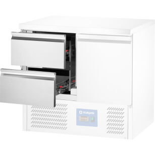 Moduł 2 szuflad do stołów chłodniczych GN 1/1 z agregatem na dole 831001
