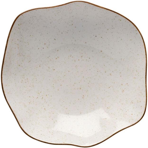 Talerz głęboki, kolor beżowy, Stone Age, O 230 mm 390061