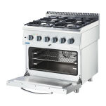 Kuchnia gazowa ECO z piekarnikiem elektrycznym, 800x700, 17.0+6.5 kW, G30/37 mbar 9713630 - 2