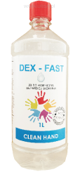 Żel do higienicznej dezynfekcji skóry rąk Dex–Fast | 1 litr | od ręki DEX-1