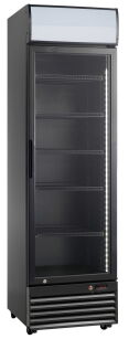 Szafa chłodnicza przeszklona RQ416-BLACK | 338l | czarna (SD416) RQ416-BLACK