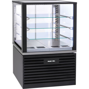 Witryna chłodnicza, cukiernicza, oświetlenie LED, czarna, V 325 l 777430