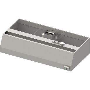 Okap przyścienny trapezowy ECONOMIC z łap. B,went. E3 i ośw. 2200x900x550 mm (1 segment) 984130922