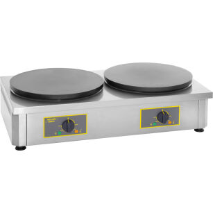 Naleśnikarka elektryczna, emaliowana, podwójna, 2 x O 400 mm, P 2 x 3.6 kW 777244