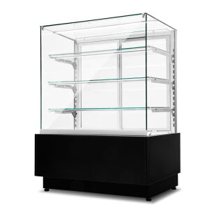 Witryna cukiernicza chłodnicza Dolce Visione Premium 900 | wnętrze ze stali nierdzewnej | 900x690x1300 mm DOLCE VISIONE 900 W4