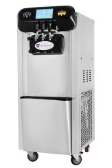 Maszyna do lodów włoskich | automat do lodów soft | 2 smaki + mix | wolnostojąca | 2x7,2 l RQ369C