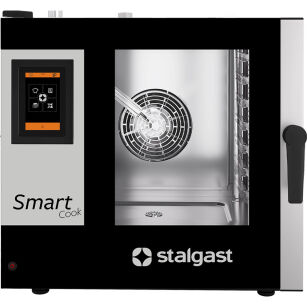 Piec konwekcyjno-parowy, STALGAST SmartCook, dotykowy, gazowy, 7xGN1/1, P 14 kW 9100048