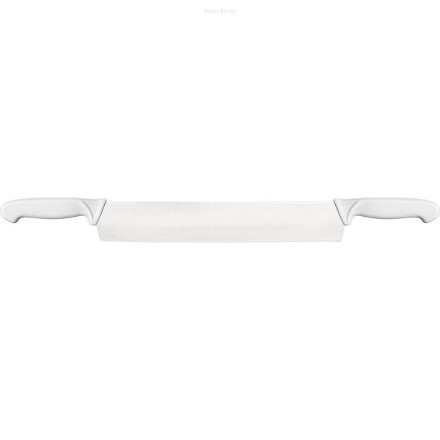 Nóż do sera z dwiema rączkami L 360 mm biały 283366