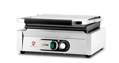 Kontakt grill pojedynczy | ryflowany | Resto Quality | 2,2 kW RQK812A