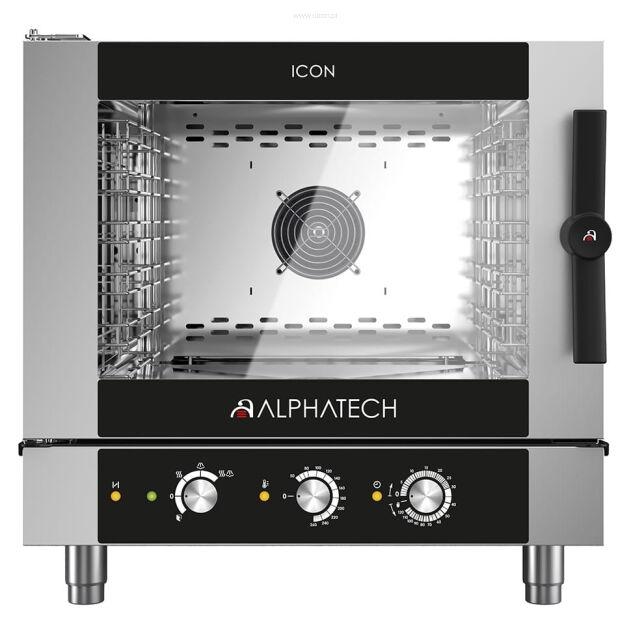 Piec konwekcyjno-parowy ICEM051E | 5x GN 1/1 | 5x 600x400 | Alphatech by Lainox  | sterowanie manualne ICEM051E