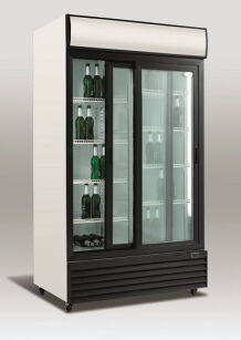 Szafa chłodnicza przeszklona RQ1100SL | 1000l | drzwi przesuwne (SD1001SL) RQ1100SL