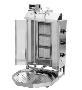 Gyros | opiekacz gazowy do kebaba | 3 palniki | wsad 40kg KLG220 KLG220