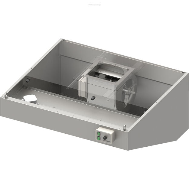 Okap przyścienny skośny ECONOMIC z łap. B,went. E1 i ośw. 1000x900x450 mm (1 segment) 984080910