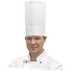 Czapka kucharska Le Chef h 25 cm 507251