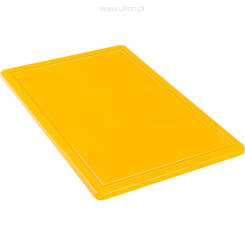 Deska do krojenia, żółta, HACCP, 600x400x18 mm 341633